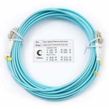 Патч-корд оптический MM 50/125 LC-LC (5м) LSZH duplex OM3 Cabeus FOP-50-LC-LC-5m