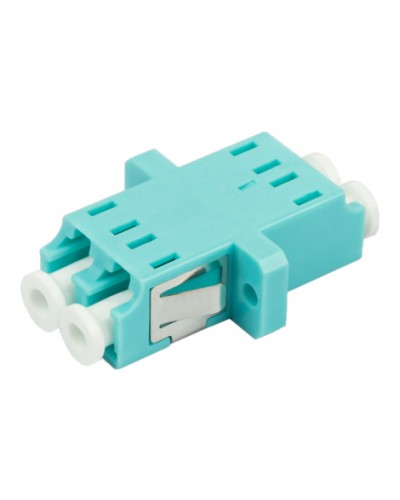 Адаптер оптический проходной LC-LC, OM3, дуплекс (duplex), бирюзовый Datarex DR-541123 в Стерлитамаке Коммутационные изделия Pintop.ru