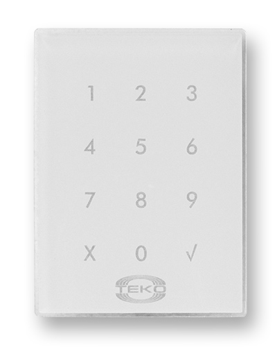 Клавиатура сенсорная Теко Астра-КТМ-С (белая) в Стерлитамаке Радиоканальные системы безопасности Теко Pintop.ru