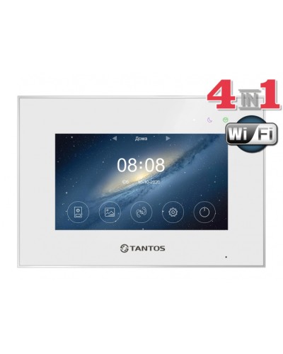 Монитор цветного видеодомофона Tantos Marilyn HD Wi-Fi IPS (White) в Стерлитамаке Абонентские видеоустройства Pintop.ru