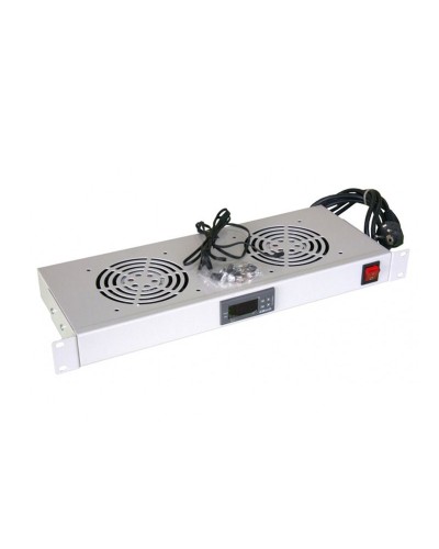 Модуль вентиляторный с термостатом 19 1U с 2-мя вентиляторами REXANT 04-2604 в Стерлитамаке Вентиляторные модули Pintop.ru