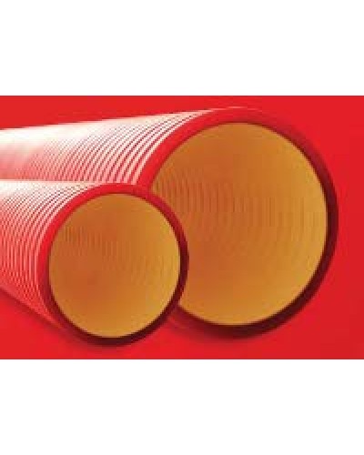 Труба гофрированная двустенная ПНД 110 мм для кабельной канализации без протяжки DKC 160911 (6 м) в Стерлитамаке Труба гофрированная Pintop.ru