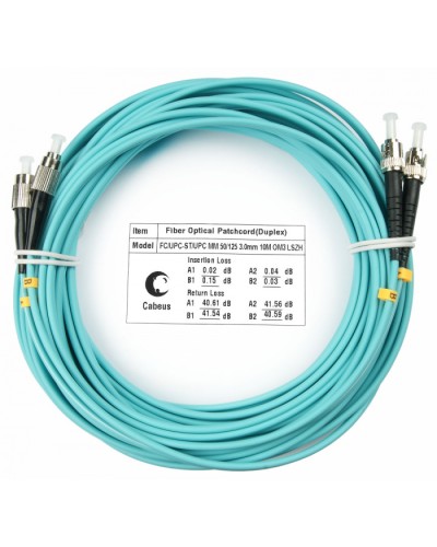 Шнур оптический duplex FC-ST 50/125 mm OM3 20м LSZH Cabeus FOP-50-FC-ST-20m в Стерлитамаке Патч-корды и пигтейлы Pintop.ru