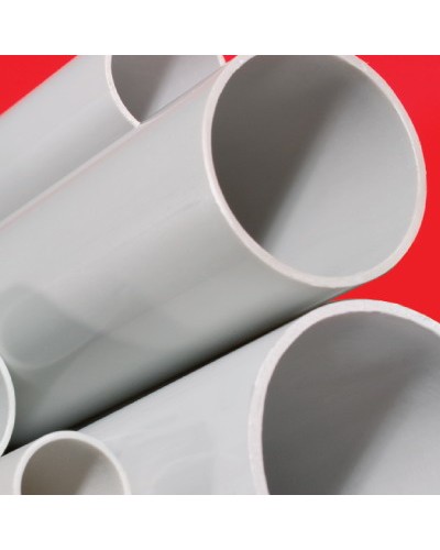 Труба ПВХ жёсткая гладкая д.16мм, тяжёлая, 2м, цвет серый DKC 62516 в Стерлитамаке Гладкая труба Pintop.ru