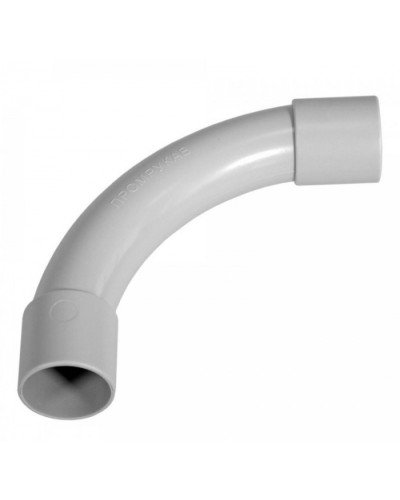 Соединитель угловой д25 безгалогенный (HF) атмосферостойкий серый (30шт/270шт уп/кор) Промрукав (PR13.0358) в Стерлитамаке Повороты, муфты, тройники Pintop.ru