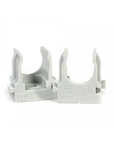 Крепеж-клипса для труб для монтажного пистолета серая в гофроящике d16 мм (1400шт/кор) Промрукав (PR13.0452) в Стерлитамаке Держатели, клипсы, скобы Pintop.ru