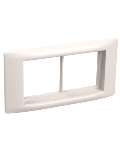 Рамка и суппорт для кабель-канала Праймер на 4 модуля, 60 мм белый IEK (CKK-40D-RSU4-060-K01) в Стерлитамаке Распределительные коробки Pintop.ru