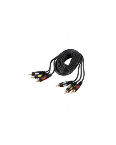 Шнур 3 RCA Plug - 3 RCA Plug 1.5 м GOLD (10шт/уп) REXANT 17-0212 в Стерлитамаке Патч-корды и пигтейлы Pintop.ru