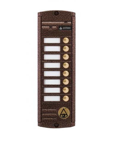 Видеопанель вызывная накладная цветная на 8 абонентов Activision AVP-458 (PAL, медь) в Стерлитамаке Вызывные видеопанели малоабонентные Pintop.ru