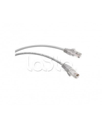 Патч-корд UTP, категория 5e, 0.5 м, LSZH, неэкранированный, серый Cabeus PC-UTP-RJ45-Cat.5e-0.5m-LSZH в Стерлитамаке Патчкорды (медные) Pintop.ru