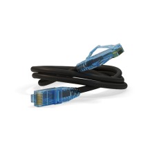Патч-корд U/UTP Hyperline PC-LPM-UTP-RJ45-RJ45-C6-15M-LSZH-BK
