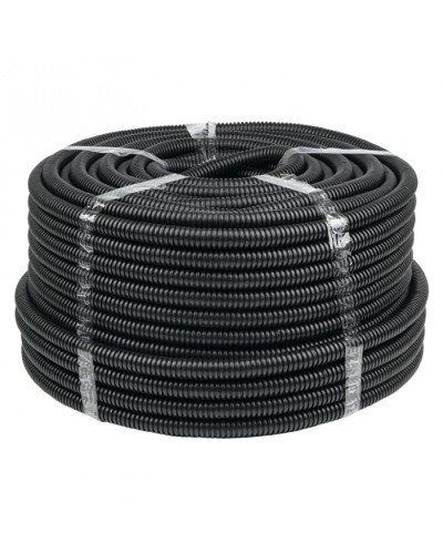 Труба гофр. ПНД с протяжкой d20 мм (100 м) черная EKF-Plast (tpnd-20) в Стерлитамаке Труба гофрированная Pintop.ru