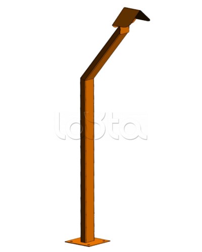 Стойка кнопки выхода Аякс наклонная исп.00 (на асфальт), оранжевая Магнито-контакт в Стерлитамаке Дополнительное оборудование для ОПС Pintop.ru