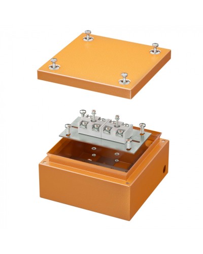 Коробка стальная FS с гладкими стенками и клеммниками IP66,150х150х80мм DKC (FSK30410) в Стерлитамаке Распределительные коробки Pintop.ru