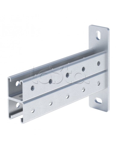 STRUT-консоль двойная 41х41 мм, основание 350 мм EKF (stkd414135) в Стерлитамаке Аксессуары для лотков Pintop.ru