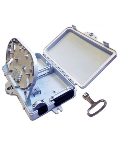 Бокс распределительный настенный на 4 волокна, наружной установки, IP65 LANMASTER LAN-FDB-FTTH04/OUT в Стерлитамаке Кросс оптический Pintop.ru