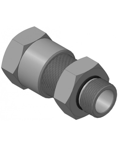 Кабельный ввод для бронированного кабеля с уплотнением внутренней оболочки кабеля резьбой G3/4, внешним диаметром кабеля D=18-22 мм и проходным диаметром кабеля d=8-12 мм Спектрон КВБ-22/12-М-G3/4 в Стерлитамаке Аксессуары для кабель-канала Pintop.ru