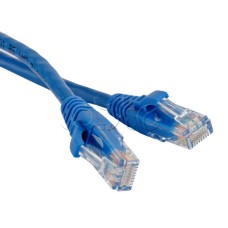 Патч-корд RJ45-RJ45, 4 пары, UTP, кат.5е, LSZH (5м) Hyperline PC-LPM-UTP-RJ45-RJ45-C5e-5M-LSZH-BL