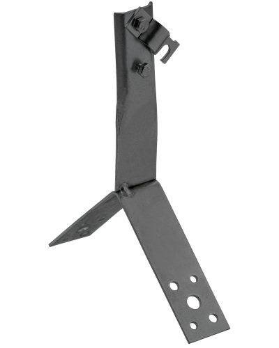 Держатель проводника круглого 6-10мм винтовой для конька h=80мм оцинкованная сталь TD IEK (ZDP80-13-4-16-80) в Стерлитамаке Крепеж Pintop.ru