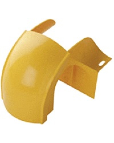 Спуск кабельный под трубу, с крышкой для лотка 120 мм, желтый LANMASTER LAN-OT120-OS в Стерлитамаке Аксессуары для кабель-канала Pintop.ru
