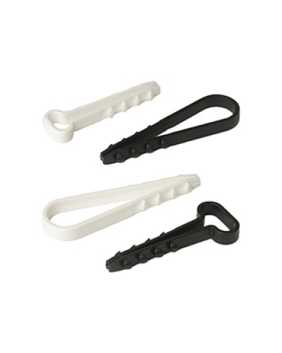 Дюбель-хомут для круглого кабеля d5-10 мм черный (100шт) Промрукав (PR08.6940) в Стерлитамаке Крепеж: Дюбели, шурупы, саморезы Pintop.ru