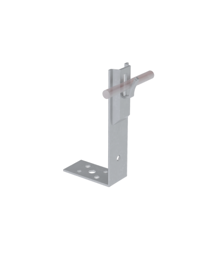 Угловой держатель зажимной для прутка Ø 5-8 мм H80 мм TD КМ-Профиль (UDZ-H80-D5-8 TD) в Стерлитамаке Монтажные материалы Pintop.ru