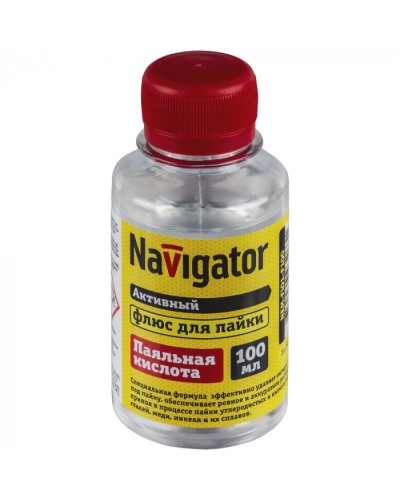 Флюс Navigator 93 263 NEM-Fl01-F100 (паяльная кислота, 100 мл) в Стерлитамаке Аксессуары для кабель-канала Pintop.ru