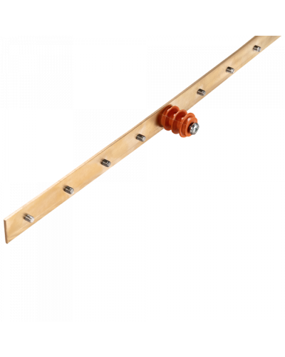 Шина заземления вертикальная, медная 1900х25х3 мм, 34 контакта TWT (TWT-EBARV-42U-25x3/34) в Стерлитамаке Аксессуары для стоек и шкафов Pintop.ru