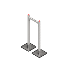Опорная конструкция для горизонтальных прямоугольных воздуховодов и металлических лотков кабеленесущих систем TECHNORAPTOR STEELFOOT 350х1000 HD КМ-профиль (KM-TR-STF-SSHRAD-350-1000 HD)