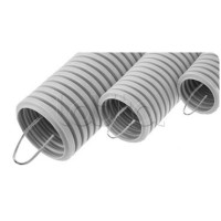 NR040 Усиленная двустен. труба ПНД гибкая, тип 750, SN49, с зондом, D40мм (50м) цвет красный Экопласт (821040)