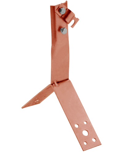 Держатель проводника круглого 6-10мм винтовой для конька h=80мм медь IEK (ZDP80-50-4-16-80) в Стерлитамаке Крепеж Pintop.ru