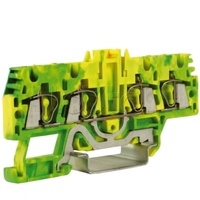 Зажим для заземления, 2 ввод/2 вывода, 2,5 кв.ммжелто-зеленый DKC ZHT520-RET