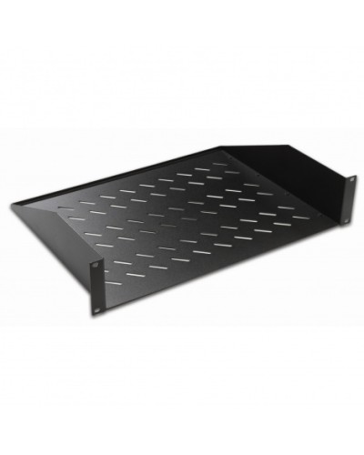Полка консольная 19, 2U глубина 350мм, нагрузка до 25 кг, чер. Datarex DR-412211 в Стерлитамаке Полки для шкафов и стоек Pintop.ru