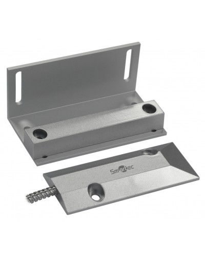Магнитоконтактный датчик, НЗ, серебряный, накладной для металлических дверей, металлорукав, зазор 60 мм Smartec ST-DM141NC-SL в Стерлитамаке Извещатели охранные Pintop.ru