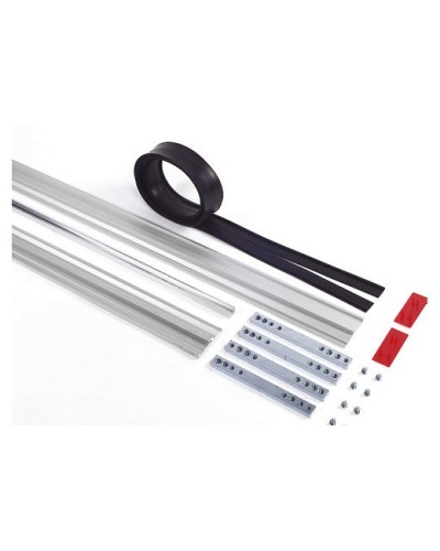 Пара торцевых заглушек для декорирования зажимных профилей на цельностеклянных полотнах Faac 105405 в Стерлитамаке Запчасти для шлагбаумов и автоматики Pintop.ru