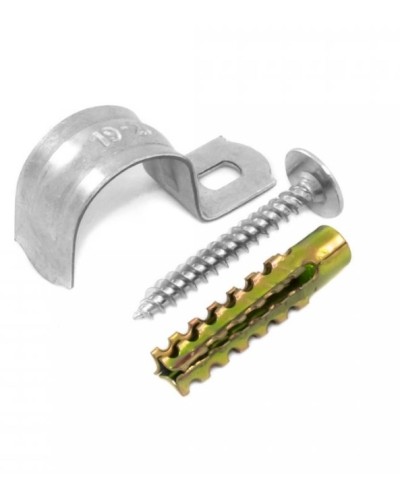 Комплекты для крепления ОКЛ с использованием самореза, дюбеля и скобы СМО 19-20 (100 шт) Промрукав (PR08.4996) в Стерлитамаке Держатели, клипсы, скобы Pintop.ru