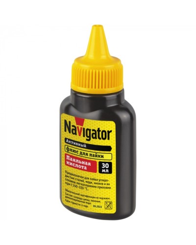 Флюс Navigator 93 744 NEM-Fl01-F30 (паяльная кислота, 30мл) в Стерлитамаке Аксессуары для кабель-канала Pintop.ru