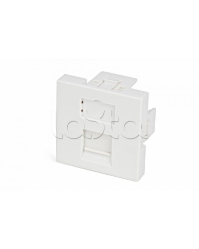 Вставка 45x45 (аналог Mosaic) для 1 модуля формата Keystone Jack, со шторкой Hyperline SIP2-1K-M45-45 в Стерлитамаке Модули Keystone Pintop.ru