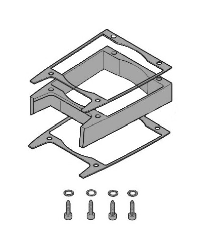 Удлинитель кожуха электродвигателя C-BXK, C-BXEK Came 119RICX043 в Стерлитамаке Запчасти для шлагбаумов и автоматики Pintop.ru