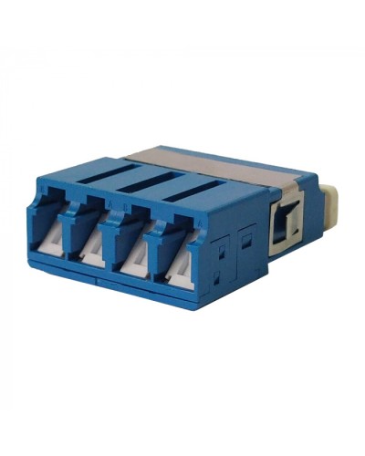 Адаптер оптический LC SM, со шторкой, корпус SC, квадро LANMASTER (LAN-4LCS/SH-AM-SM) в Стерлитамаке Проходные адаптеры и розетки оптические Pintop.ru