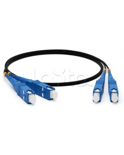 Патч-корд SM 9/125 (OS2), SC/UPC-SC/UPC, 2мм, duplex LSZH 1м черн Hyperline FC-D2-9-SC/UR-SC/UR-H-1M-LSZH-BK в Стерлитамаке Патч-корды оптические Pintop.ru
