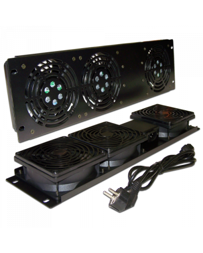 Блок 3-х вентиляторов 19 вертикальный, без термостата, 3U TWT (TWT-CB-FANV3-RACK) в Стерлитамаке Вентиляторные модули Pintop.ru