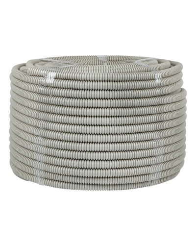 Труба гофр. ПВХ с протяжкой d16 мм (100 м) серая EKF-Plast (tg-z-16) в Стерлитамаке Труба гофрированная Pintop.ru