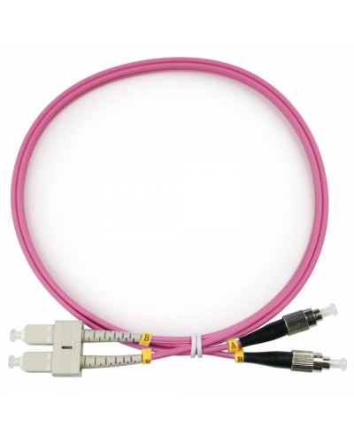 Шнур оптический duplex SC-FC 50/125 mm OM4 1м LSZH Cabeus FOP-50-OM4-SC-FC-1m в Стерлитамаке Патч-корды оптические Pintop.ru