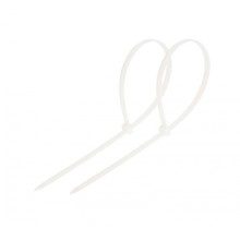 Стяжка нейлоновая неоткрывающаяся, безгалогенная (halogen free) 150x3.5мм, белая (100 шт)