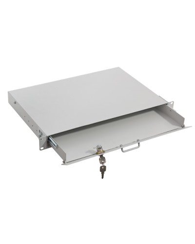 Полка под клавиатуру, выдвижная 1U TLK TLK-KB1-GY в Стерлитамаке Полки для шкафов и стоек Pintop.ru