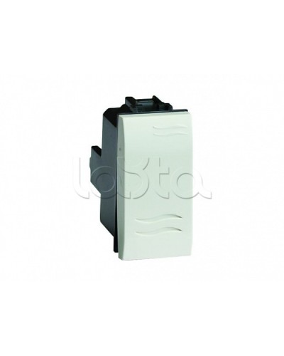 Выключатель типа кнопка, белый, 1мод. DKC 76021B в Стерлитамаке Аксессуары для стоек и шкафов Pintop.ru