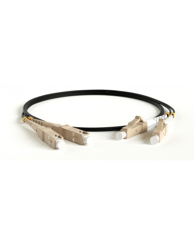 Патч-корд волоконно-оптический Hyperline FC-D2-503-LC/PR-LC/PR-H-3M-LSZH-BK в Стерлитамаке Патч-корды оптические Pintop.ru