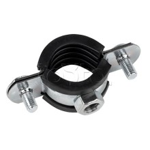 Хомут стальной 3/8" (15-19 мм), с уплотнителем EKF (hsu1038)