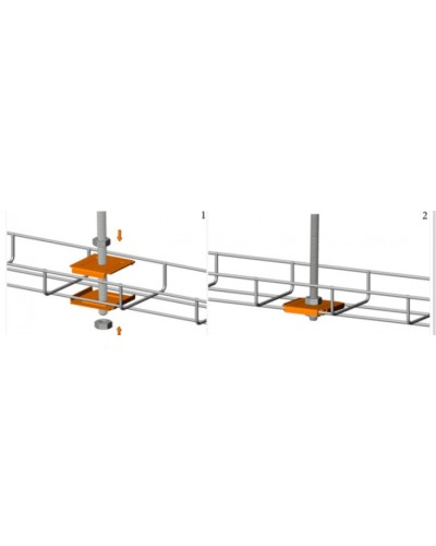 Фиксатор для подвеса проволочного лотка на шпильке Промрукав (PR08.5214) в Стерлитамаке Аксессуары для лотков Pintop.ru